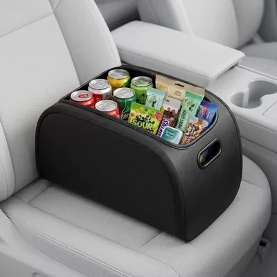 Car trunk organizer, foldable car storage box, multi-functional organizer for the car interior, large-capacity storage box for the trunk (Car storage bag/box) - large-opening-storage-box-classic-black