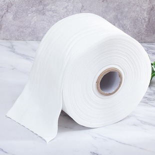 Large Roll of Disposable Face Washcloth for Beauty Salon, Pure Cotton Pearl Pattern Cotton Soft Towel, Thickeneded Face Cleansing Towel 300g