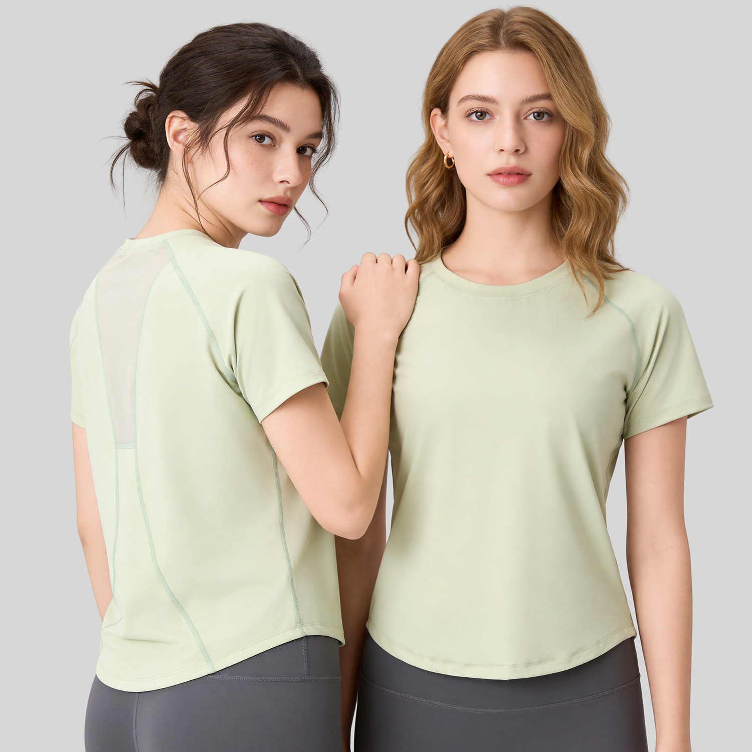 Juyitang casual malla suelta empalme transpirable camiseta de manga corta delgada image 4