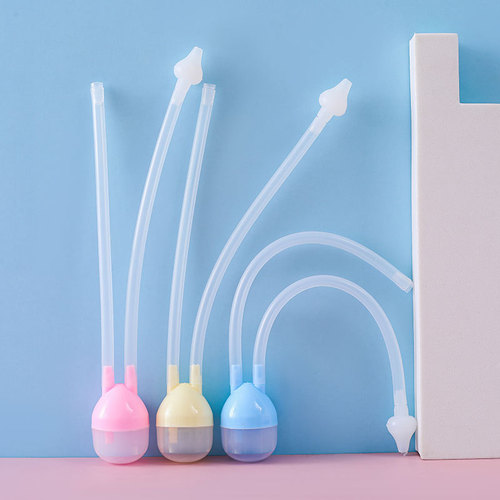 Infant Nose Aspirator Baby Nose Mucus Cleaner Newborn Anti-Flow Nasal Congestion Catheter Aspirator Set