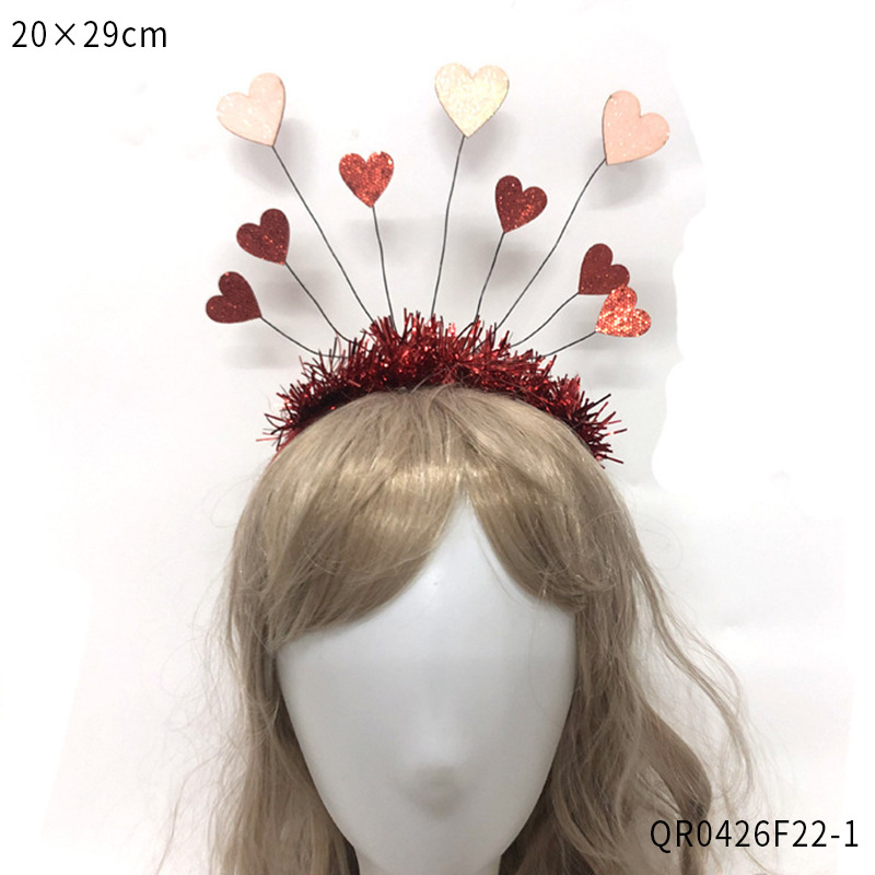 Divergente valentine diadema de amor de San Valentín tocado de boda accesorios para el cabello Día de San Valentín venta de tarjetas para el cabello