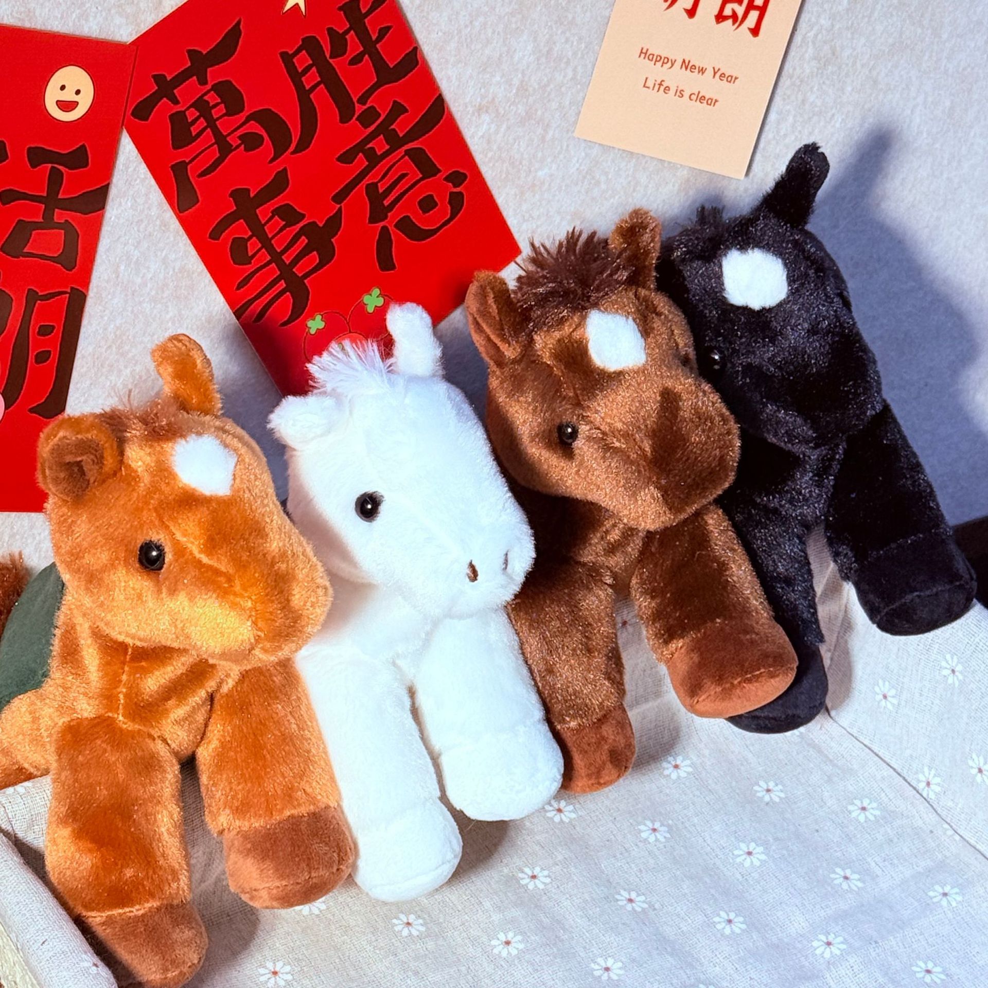 Simulated Saddle Pony Doll Wulura Aurora Genuine Birthday Gift Company Annual Meeting Horse Plush Toy