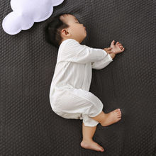 婴儿衣服夏季长袖睡衣宝宝连体衣薄款空调服儿夏装0-3-12个月