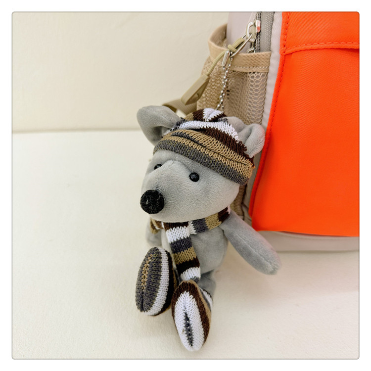 2023 moda lindo mini mochila nueva pequeña mochila de los niños frescos contraste color moda Escuela Primaria estudiante mochila