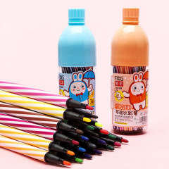 2018 New Korean Style Children's Stationery Washable Watercolor Pens Creative Drift Bottle 12/24/36 Color Watercolor Pens Wholesale