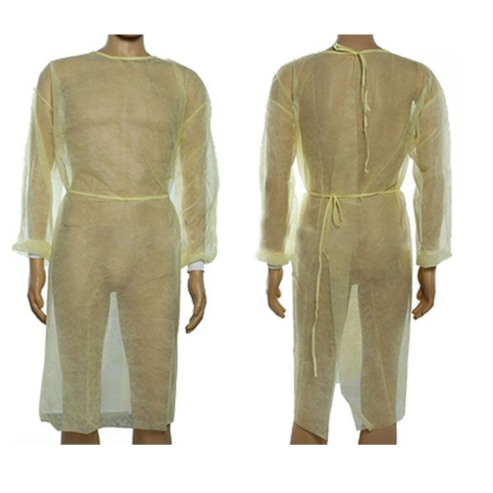 PP无纺布隔离衣一次性短袖长袖连体隔离衣