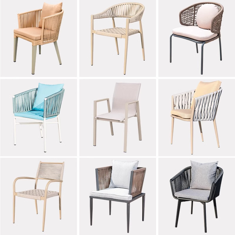 Mesa y silla nórdica al aire libre silla de diseño a prueba de agua silla de vidre silla de vidre al aire libre silla de vidre