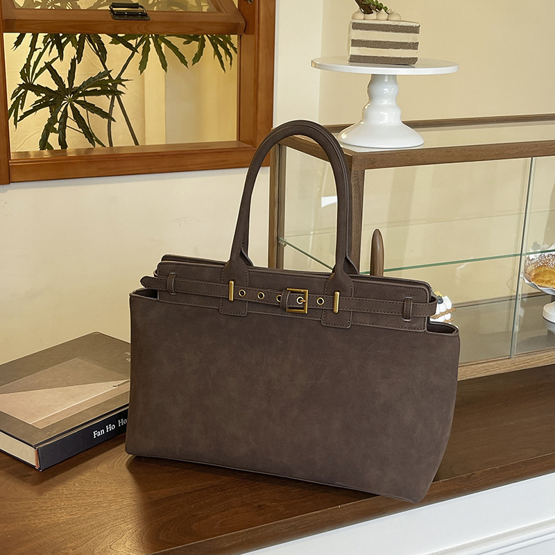 High-End Light Luxury Women's Briefcase, Fashionable and Simple Large-Capacity Tote Bag, Cross-Border European and American Shoulder Armpit Handbag