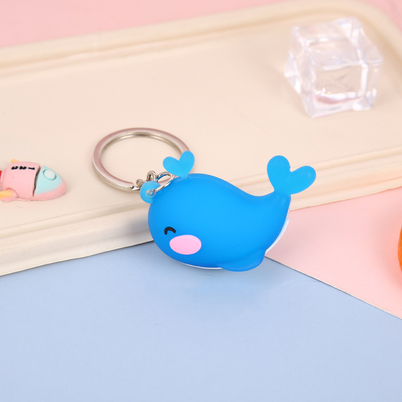 夏の海洋動物イルカタコクジラタツノオトシゴキーホルダーペンダントバッグスーパーマーケットキーホルダー卸売|undefined