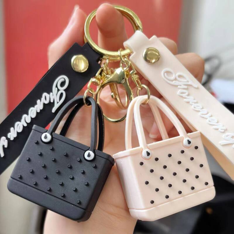 New EVA Beach Hole Bag Keychain Cross-border Hot Key Chain Pendant European and American Fashion Hanging Small Gifts