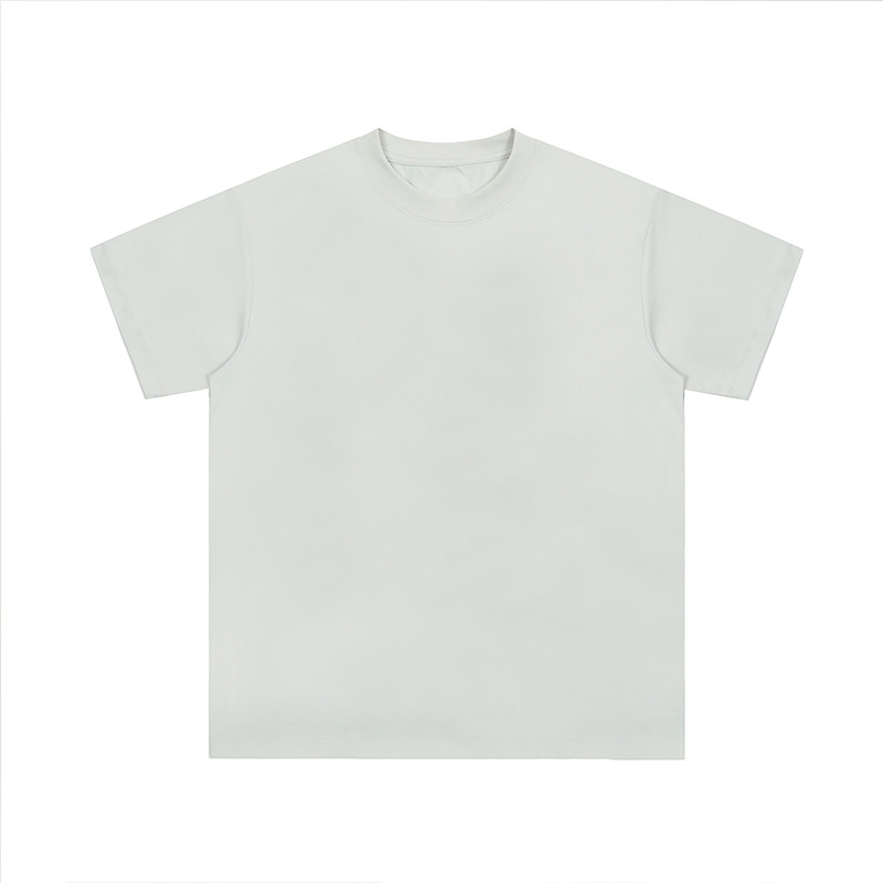 Ropa de hombre frío antibacteriano protección solar UV solona puro poliéster blanco algodón pesado camiseta de manga corta marca de moda personalizada