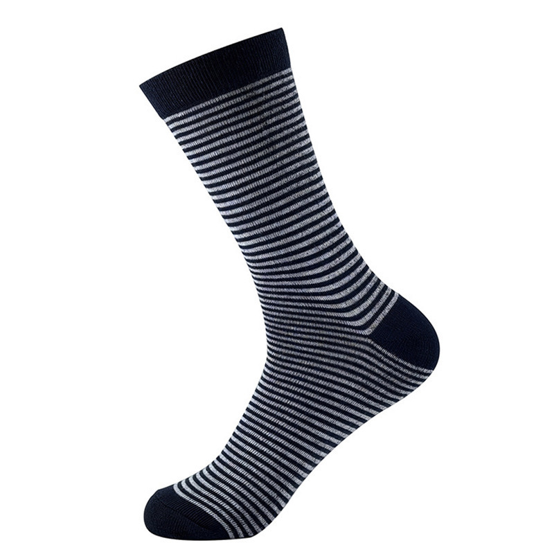 Amazon tamaño transfronterizo 47 calcetines europeas y americanas de negocios caballeros vestidos medias estriadas calcetines de negocios vintage