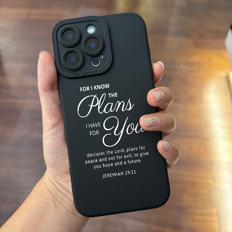 Cross-Border English Short Sentences Suitable for Apple 16Plus Mobile Phone Case Iphone16/15 Silicone 11Promax Soft XS Cross-Border English Short Sentences Suitable for Apple 16Plus Mobile Phone Case Iphone16/15 Silicone 11Promax Soft XS