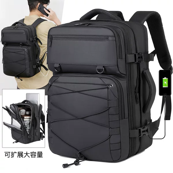 Casual Backpack, Large Capacity, Business Commuter Computer Backpack, Storage Bag, Travel Bag, Male College Student School Bag