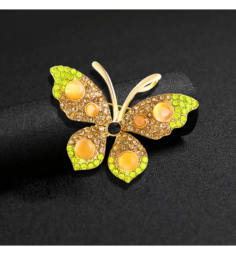 Brooches Classification Vintage Style Pin Butterfly Alloy Rhinestone Women's Brooches