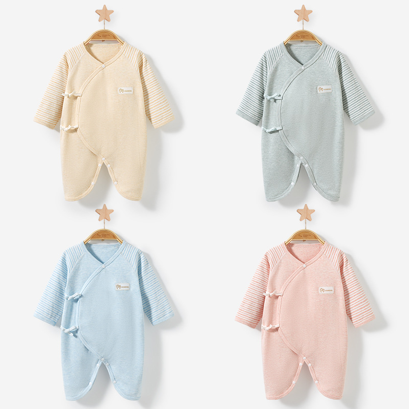 Ropa de bebé recién nacido para primavera y otoño, mono de algodón puro con diseño de mariposa, estilo delgado, de 0 a 3 meses, mono para bebé.
