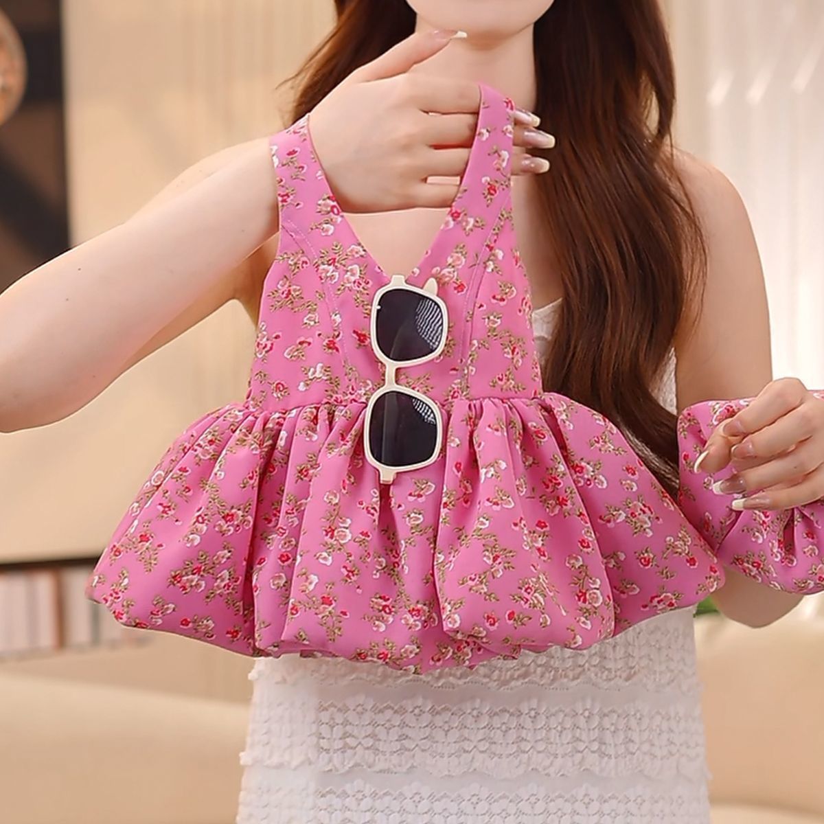 2026 Summer New Style Girls' Thin Regular Floral Forest Style Summer Dress Children's Clothing Sleeveless Princess Dress