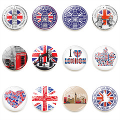 British Flag London Big Ben Fridge Magnet Crystal Glass Whiteboard Sticky Magnet Adhesive Decor 25mm
