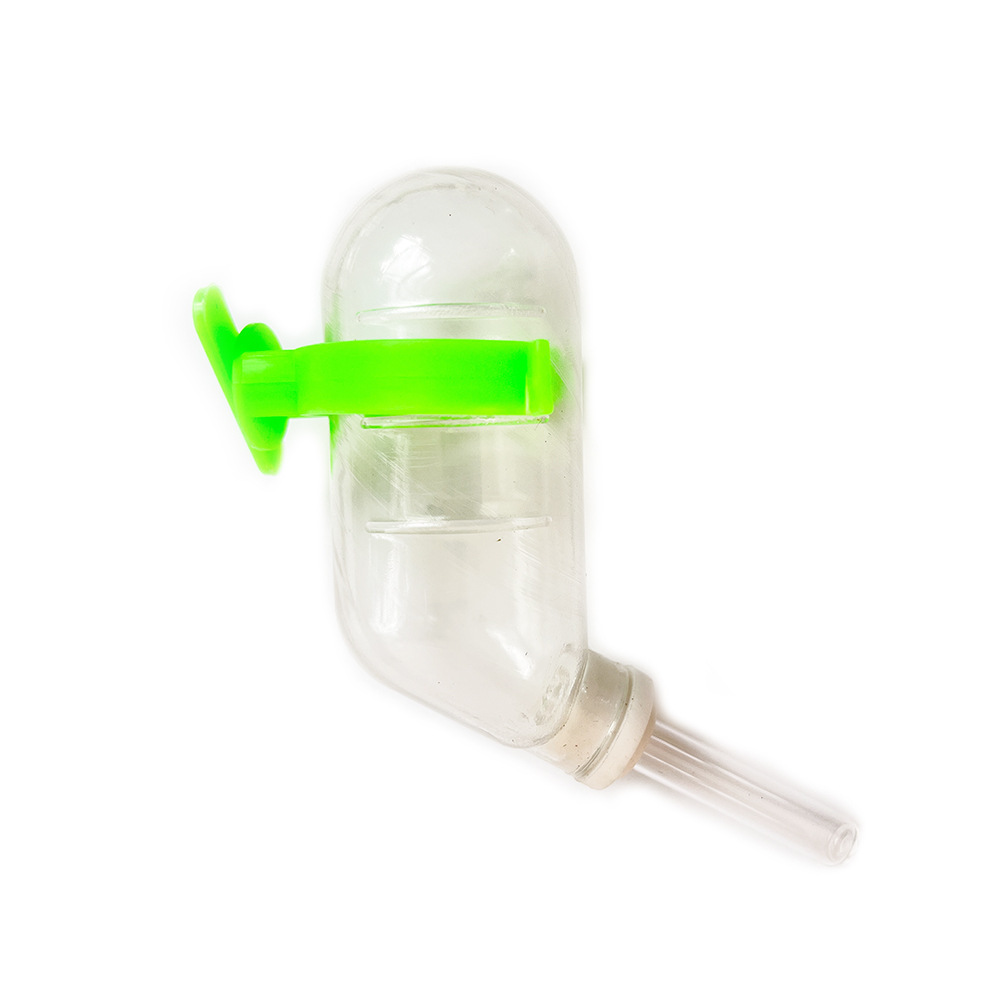 Botella de agua para beber hámster, bebedero para mascotas pequeño, alimentador de agua automático de bolas, botella de agua de acero inoxidable de suspensión 60ml al por mayor image 9