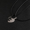 Pendant stainless steel, necklace for beloved suitable for men and women, accessory, European style, wholesale