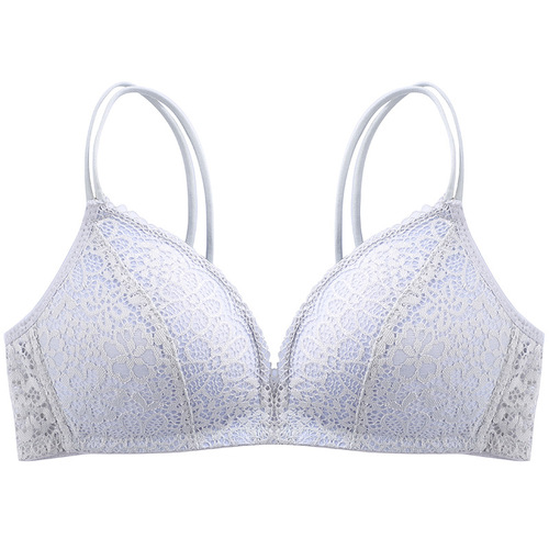 Hollow thin clothing, no wire bra, push-up lace sexy Japanese girl underwear, comfortable thin bra cross-border