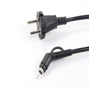 European Standard Power Cord Two-Core Tool Plug Rotating Tail T28 Hair Straightener Hair Dryer Curling Iron Transparent Female Base