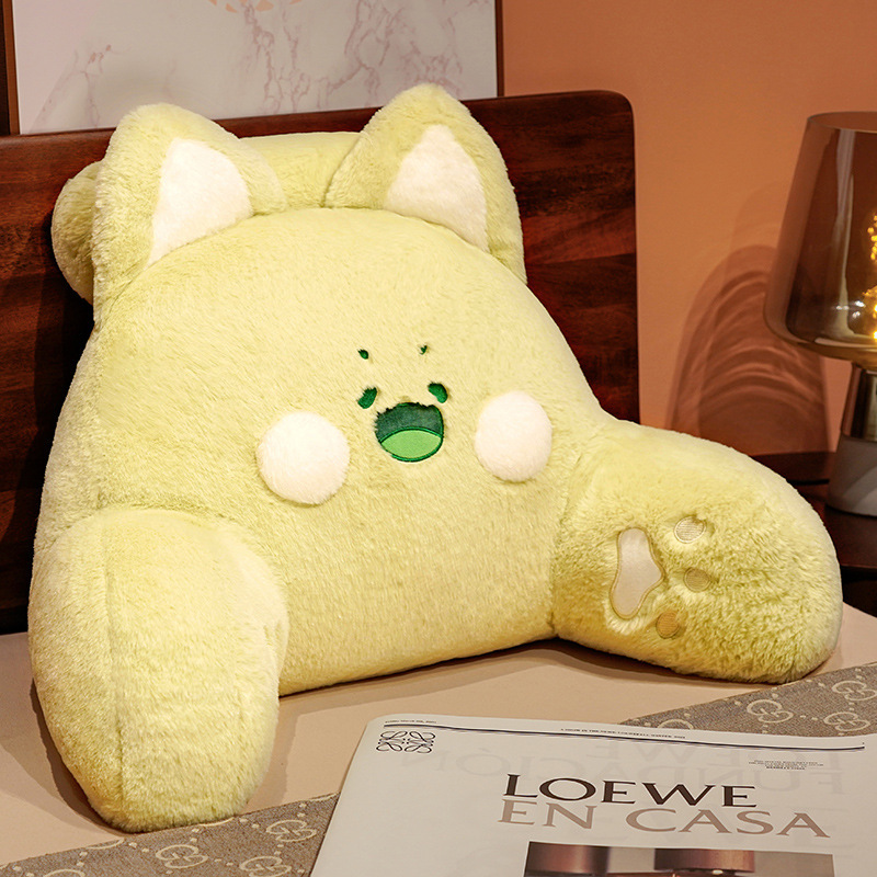 Almohada de respaldo grande para cama, suave y lavable para lectura