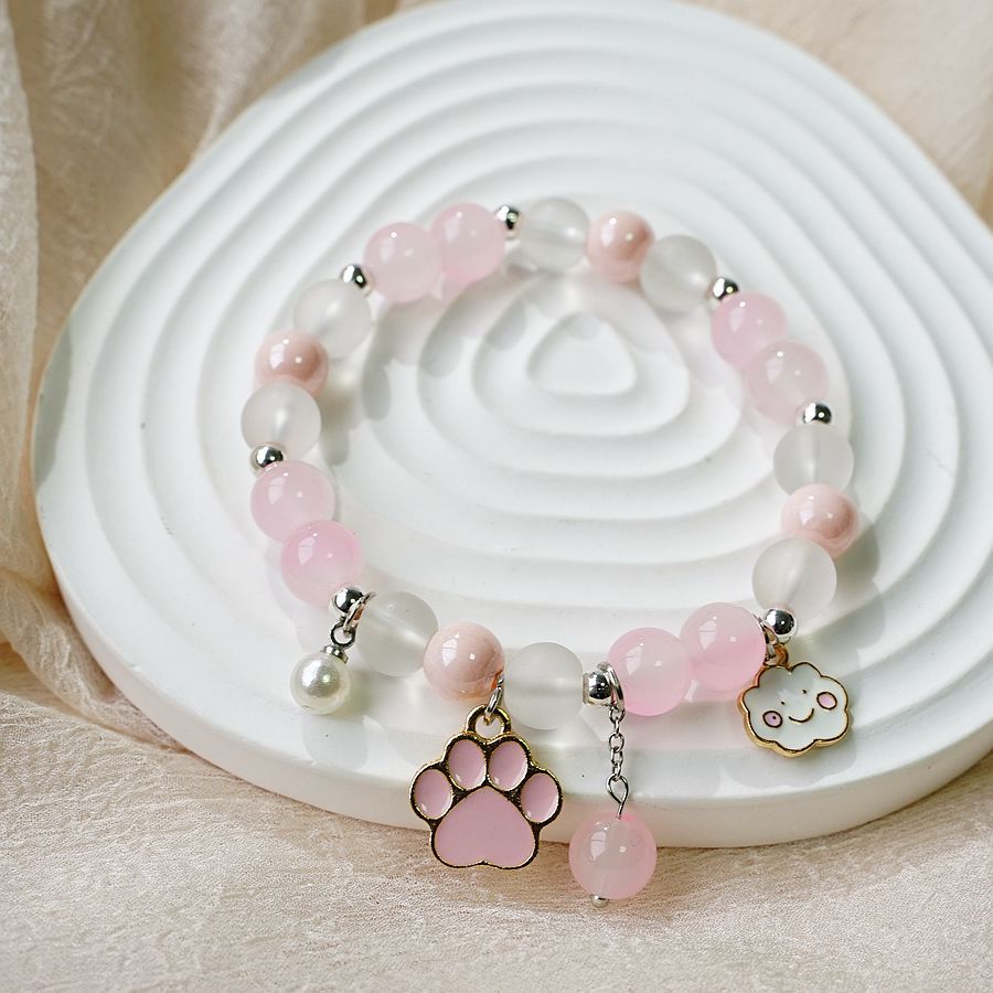 Simple Style Clouds Cat Alloy Beaded Bracelets display picture 3