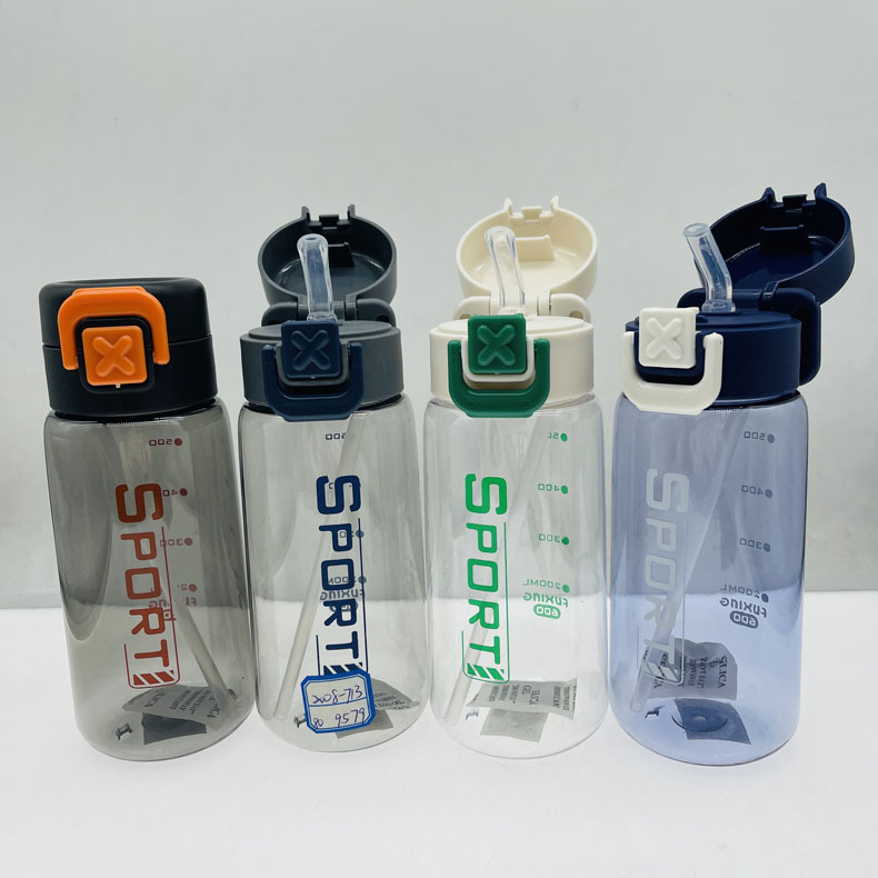 Jinshi 24 nuevo 2008-715 espacio taza 700ml taza de plástico PC deportes de plástico taza al aire libre taza de paja