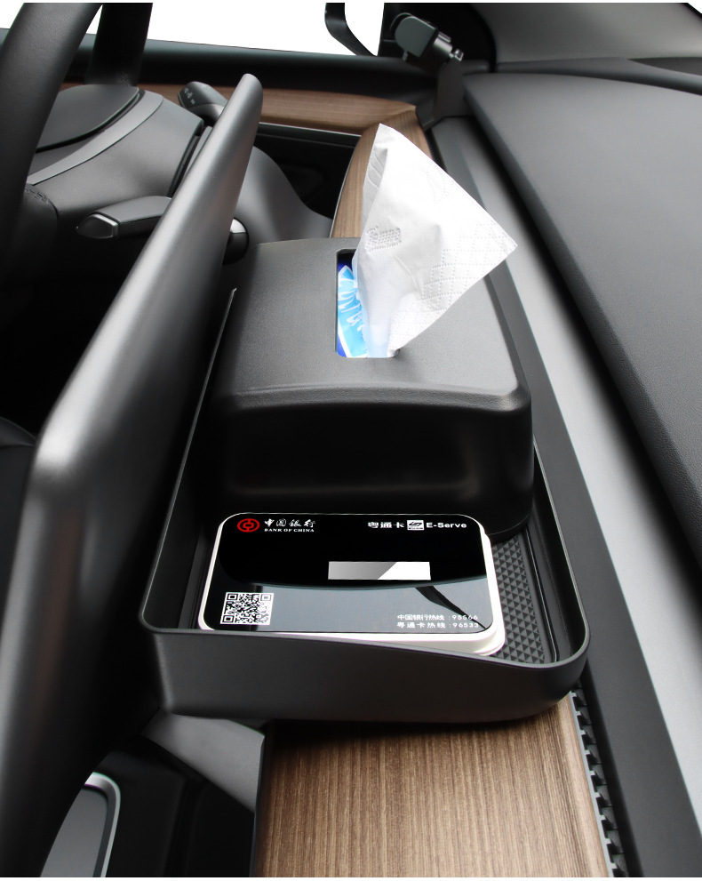 Suitable for Tesla's new model 3/Y screen center console ETC storage box and tissue box functional accessories