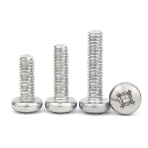 304 stainless steel cross small round head machine screws M1.6M2M2.5M3M4M5M6M8 small pan head screws GB823