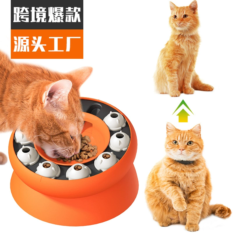 Товары для домашних животных Фабрика оптовая компания популярная Amazon кошка головоломка устройство утечки еды Кормление кошачья миска кошка игрушка