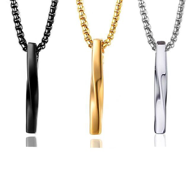 1 Piece Quantity Daily, Shopping Occasion Stainless Steel Material Basic Modern Style Geometric Stainless Steel Plating Men's Pendant Necklace