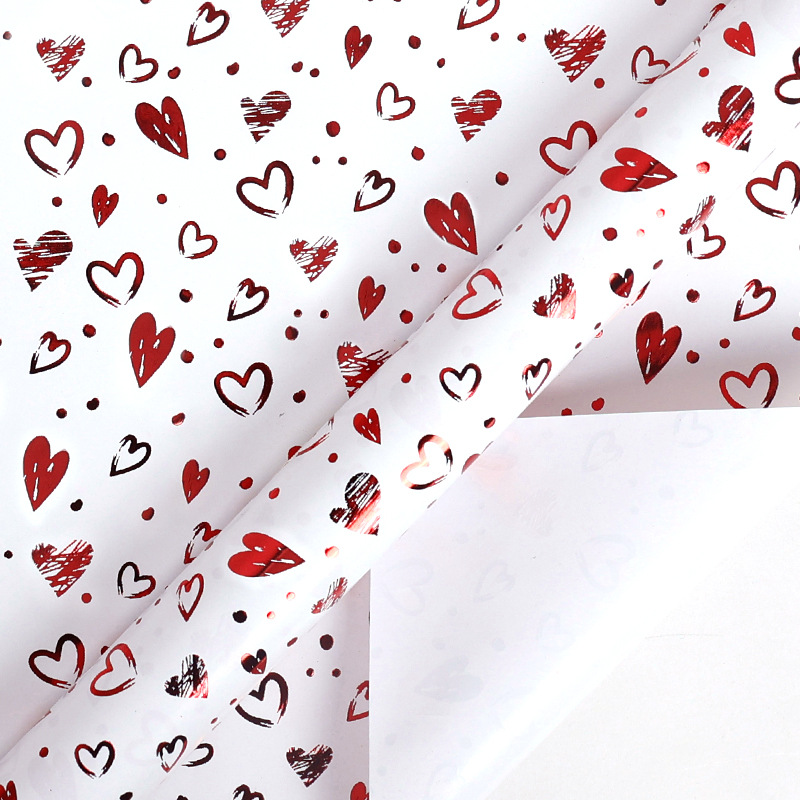 43cm3m para el comercio exterior transfronterizo papel de embalaje de regalo de San Valentín serie de amor papel artesanal al por mayor