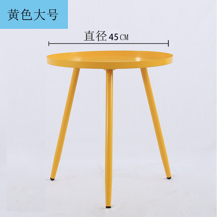 Mesa Auxiliar Redonda Nórdica – Creativa, Para Sala de Estar y Sofá