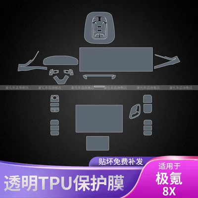 Car interior film Car Screen Dashboard Interior Stickers