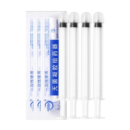 Medical disposable sterile vaginal applicator gel liquid suppository applicator gynecological anal medication delivery pusher tube
