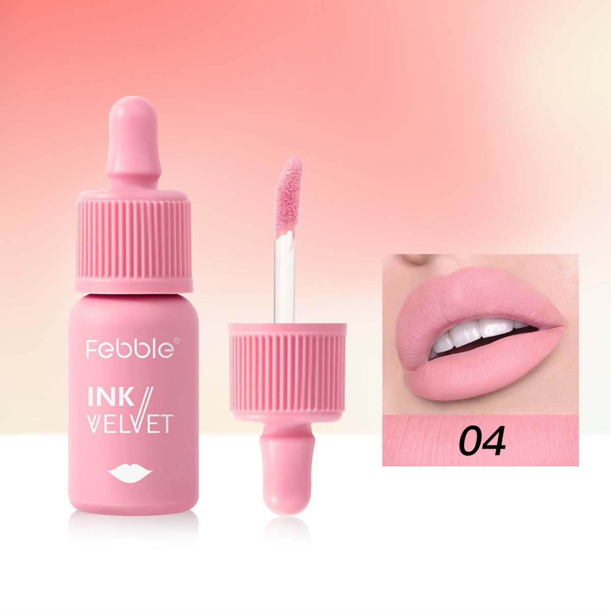 USHAS Lápiz Labial Líquido Mate Popular en Europa y América, Brillo Labial Antiadherente, Resistente al Agua, lg2518a