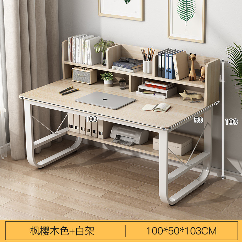 Escritorio de computadora con escritorio de estantería Escritorio de estudio en casa del estudiante escritorio simple escritorio Banco DE TRABAJO