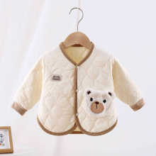 2025秋冬新款婴幼装棉袄加绒羽绒面料棉服婴幼童宝宝棉衣加厚保暖
