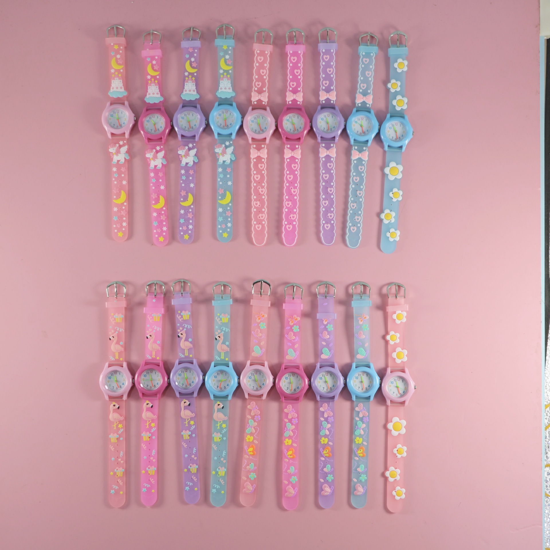 Anime Cartoon Children's Quartz Watch Creative Toy Watch Student Boys and Girls Waterproof Trendy Wear-Resistant Korean Version Color Case