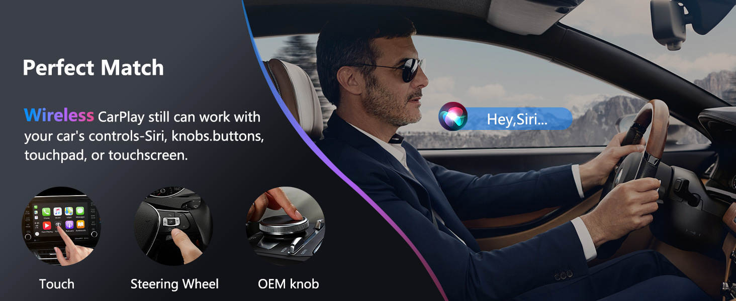 Cross-border 2-in-1 CarPlay box, wired to wireless Android AUTO adapter, car-machine interconnection box
