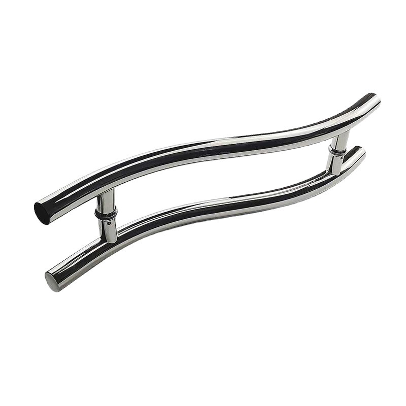 Manija de Puerta de Acero Inoxidable para Comercio Transfronterizo, Manija de Puerta en Forma de S, Manija de Puerta Corredera, Tirador de Puerta Corredera