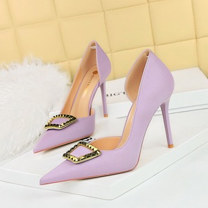 626-K9 European and American style nightclub high heels for women's shoes, thin heels, shallow mouth, pointed side 