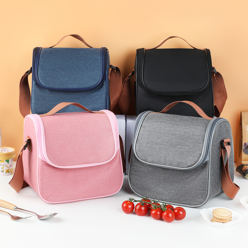 Nueva bolsa pequeña portátil para trabajadores de oficina con almuerzo, bolsa de almuerzo, bolsa de almuerzo, bolsa de almuerzo de aislamiento, bolsa de viaje de mensajero, bolsa de almuerzo