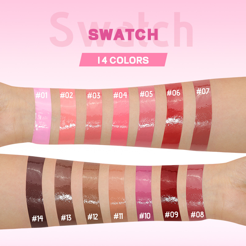 Pudaier Lip Glaze Ginger Lip Gloss Moisturizing Lip Gloss Lipstick Non Fading Non Stick Cup_voghion.com