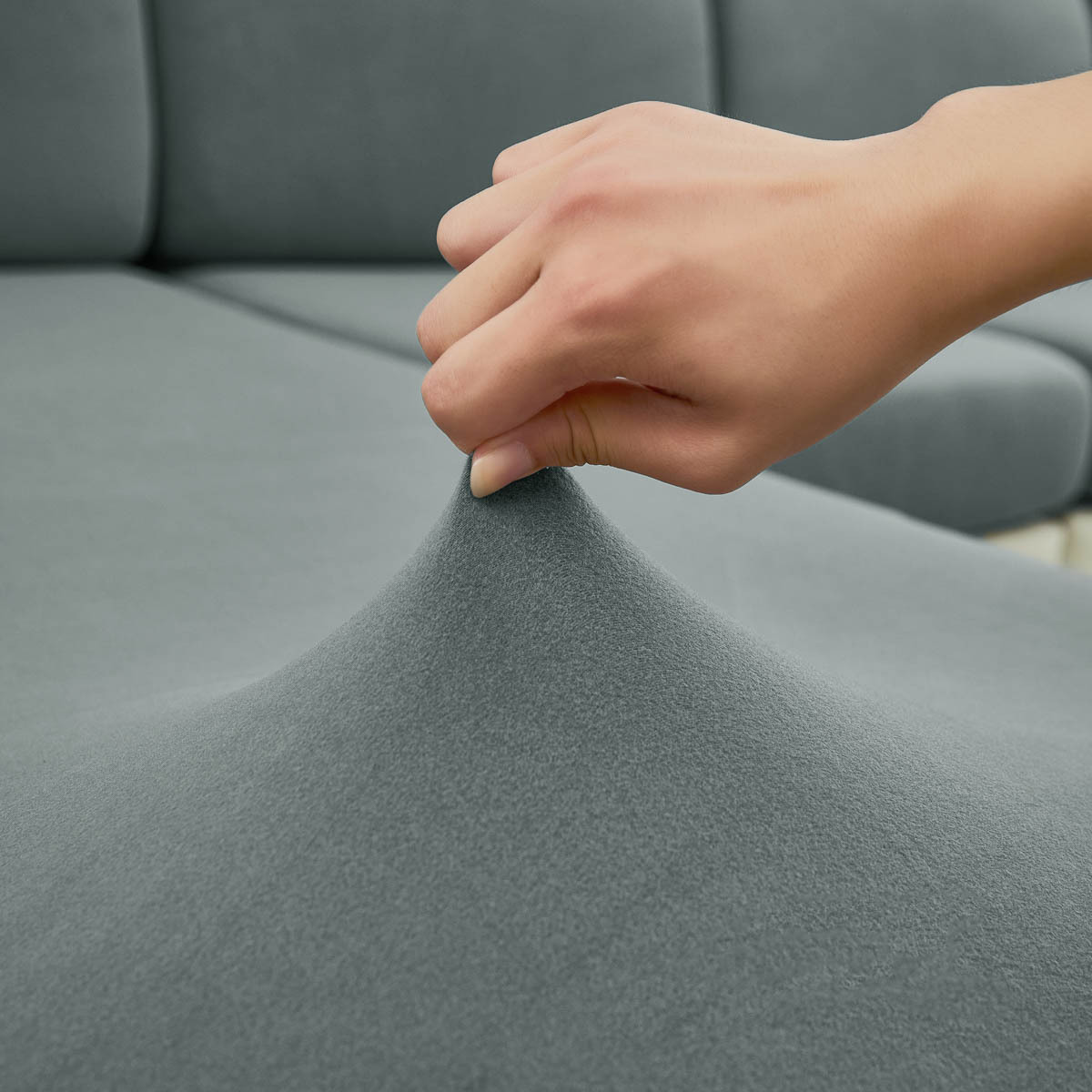 Sınır Ötesi Yeni Model Süt İpek Tüylü TPU Kaplamalı Su Geçirmez Kanepe Oturak Minderi Kılıfı Elastik Kanepe Kılıfı 180gsm