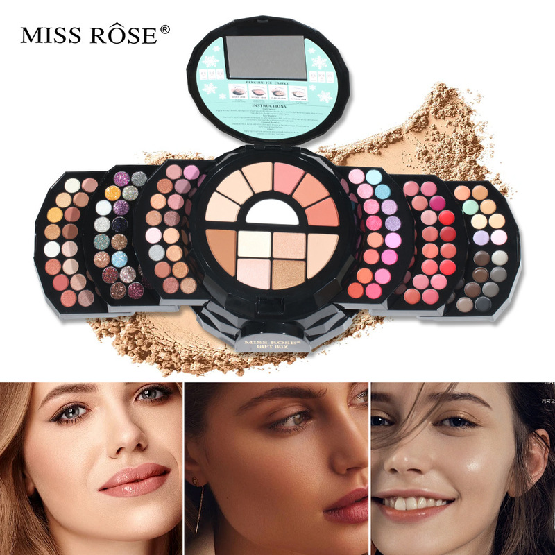 Cross-border makeup matte eyeshadow plate multi-functional combination brightening and repairing lipstick blush cosmetics beauty suit