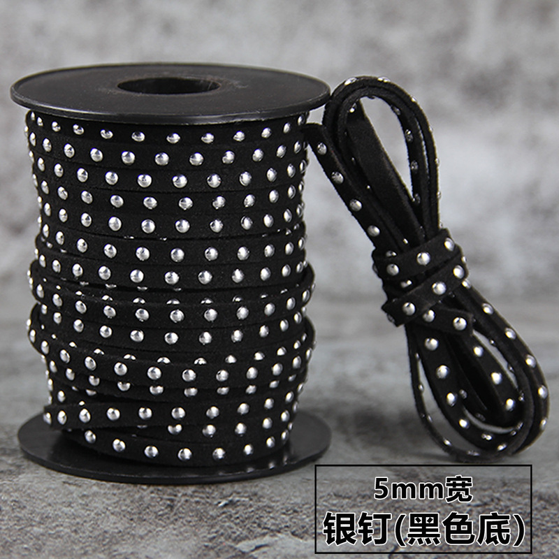 DIY ジュエリーアクセサリーカラー 5 ミリメートル韓国ベルベットホットダイヤモンド単列半円リベットロープ衣類アクセサリー在庫卸売|undefined