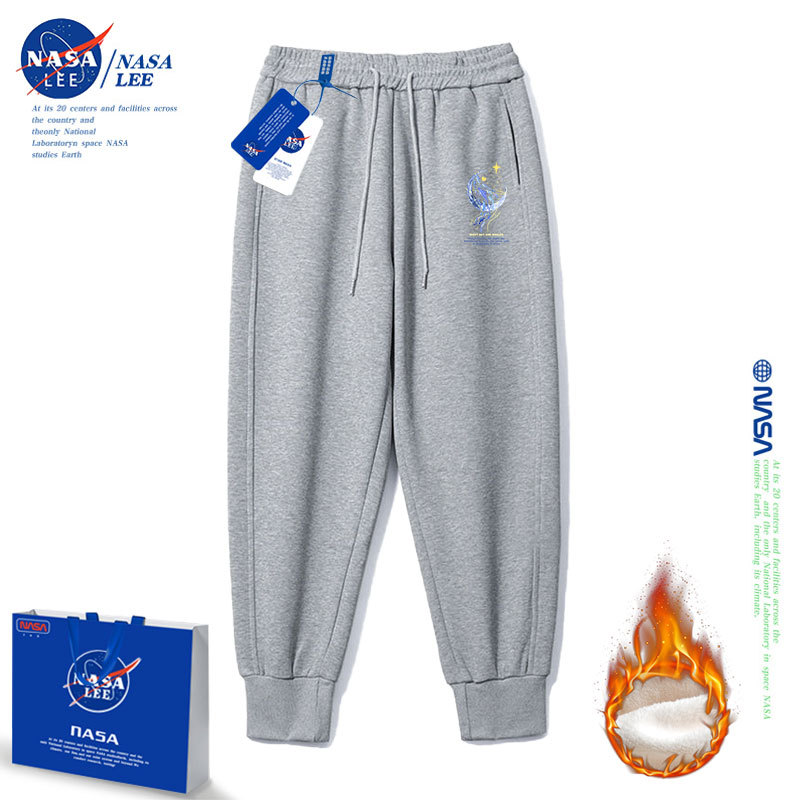 회색 청사진 바지